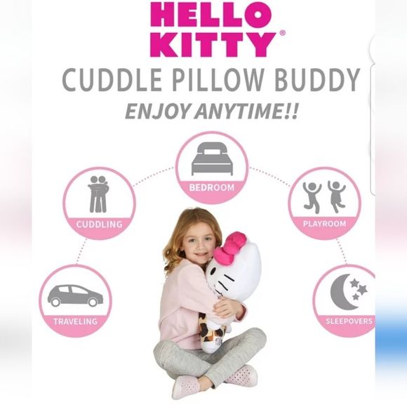 Rare Jungle Hello Kitty Plush Pillow Buddy New with Tags - Picture 5 of 17